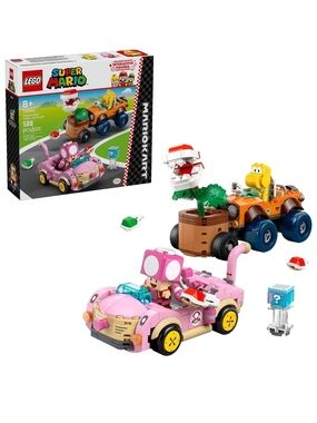 Lego Super Mario Pink Toadette & Orange Koopa Troopa Kart Set